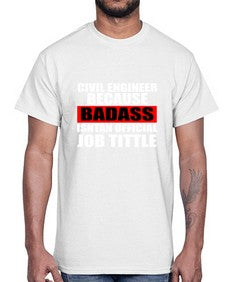 civil engineer 656#- engineer- Cotton Tee