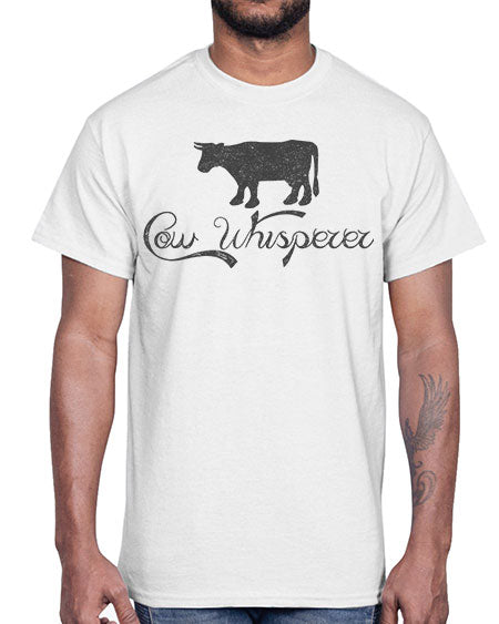cow whisper- cow- Cotton Tee