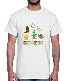 cowboy 343#- western- Cotton Tee