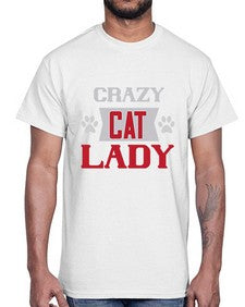 crazy cat lady Style 44#- cats- Cotton Tee