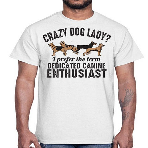 crazy dog lady- dogs- Cotton Tee