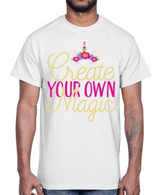 create your own magic 82#- unicorn- Cotton Tee