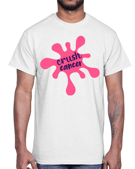 crush cancer Style 14#- breast cancer- Cotton Tee