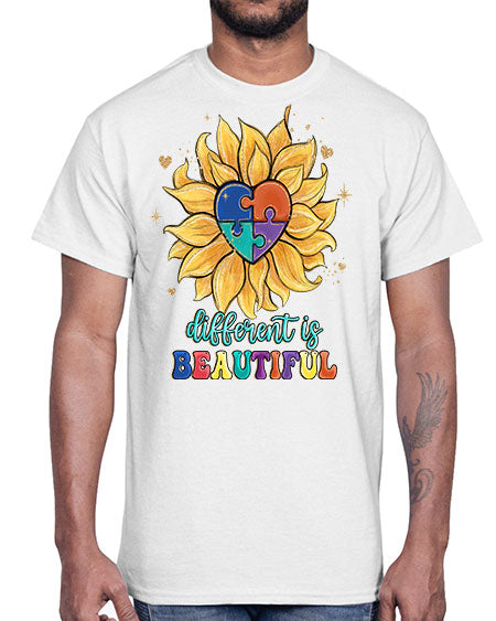 different is beautiful- autism- Cotton Tee