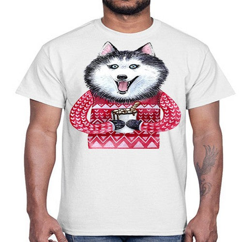 dog 73#- dogs- Cotton Tee