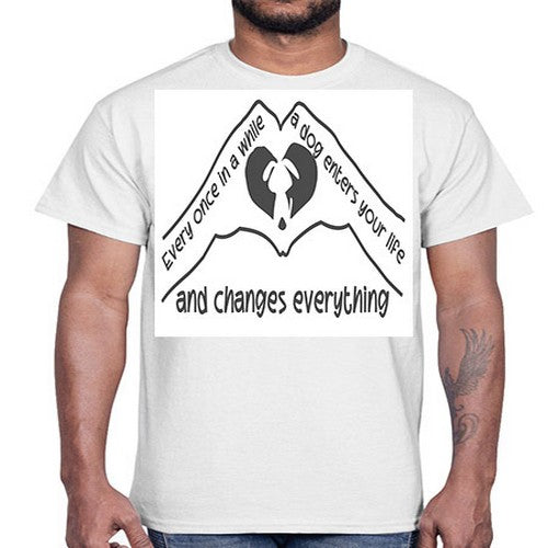 dog changes everything 75#- dogs- Cotton Tee