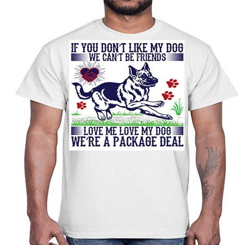 dog t shirt design 95#- dogs- Cotton Tee