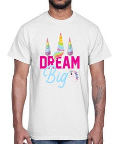 dream big 103#- unicorn- Cotton Tee