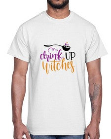 drink up witches 37#- witch- Cotton Tee