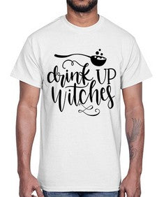 drink up witches 38#- witch- Cotton Tee