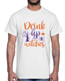 drink up witches 40#- witch- Cotton Tee