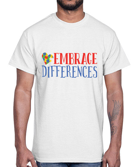 embrace differences Style 13#- autism- Cotton Tee