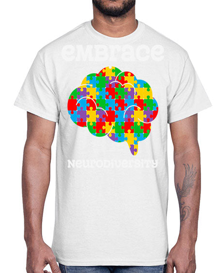 embrace neurodiversity autism awareness 87#- autism- Cotton Tee