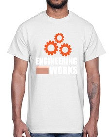 engineering works 769#- engineer- Cotton Tee