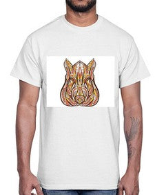 ethnic boar 417#- mandala- Cotton Tee