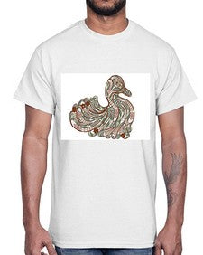 ethnic duck 420#- mandala- Cotton Tee