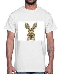 ethnic kangaroo 427#- mandala- Cotton Tee