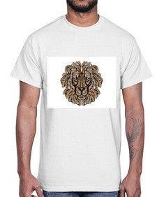 ethnic lion 430#- mandala- Cotton Tee
