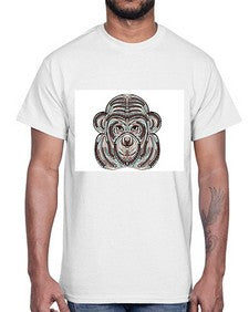 ethnic monkey 431#- mandala- Cotton Tee
