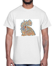 ethnic rooster 438#- mandala- Cotton Tee