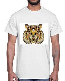 ethnic tiger 439#- mandala- Cotton Tee
