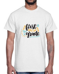 first day of first grade 102#- first grade- Cotton Tee