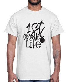 first grade design black 122#- first grade- Cotton Tee