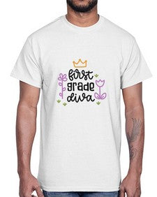 first grade diva 126#- first grade- Cotton Tee