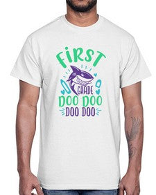 first grade doo doo 132#- first grade- Cotton Tee