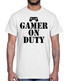 gamer on duty 89#- video games- Cotton Tee