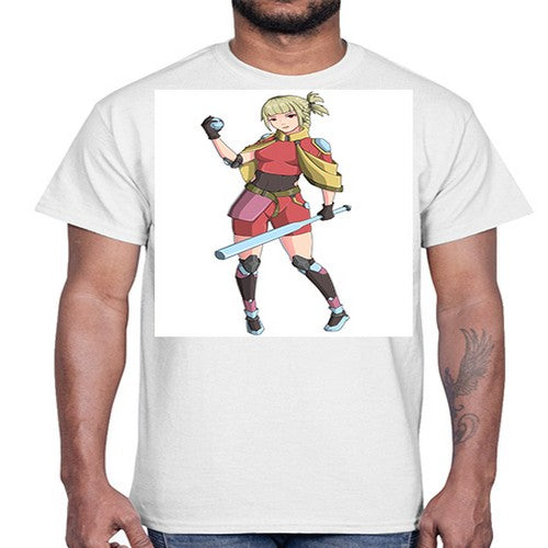 girl bring stick3#- anime- Cotton Tee