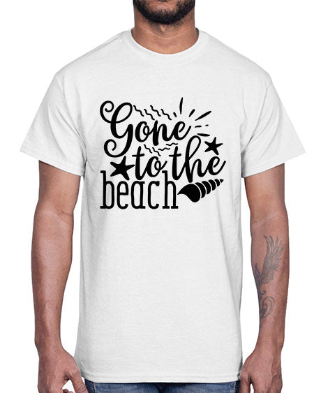 gone to the beach Style 100#- summer- Cotton Tee