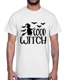 good witch 36#- witch- Cotton Tee