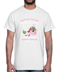 grumpy unicorn 147#- unicorn- Cotton Tee