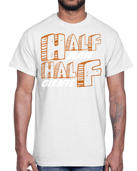 half man half giraffe- giraffee- Cotton Tee