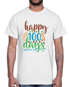 happy one hundred days 244#- one hundred days- Cotton Tee