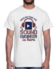 have no fear the sound engineer is here Style 174#- engineer- Cotton Tee