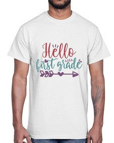 hello first grade 271#- first grade- Cotton Tee