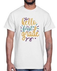 hello first grade 272#- first grade- Cotton Tee