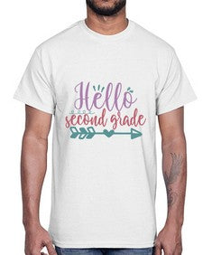 hello second grade 325#- second grade- Cotton Tee
