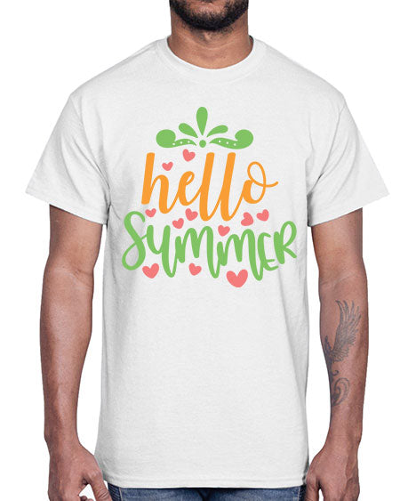 hello summer 98#- summer- Cotton Tee