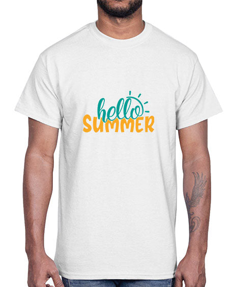hello summer Style 97#- summer- Cotton Tee