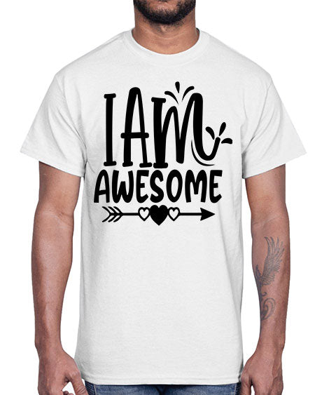 i am awesome Style 19#- autism- Cotton Tee