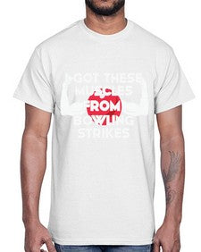 i got these muscles from 591#- bowling- Cotton Tee