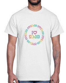 i love school 369#- general school- Cotton Tee