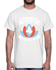 inhale the future exhale the past  336#- yoga- Cotton Tee
