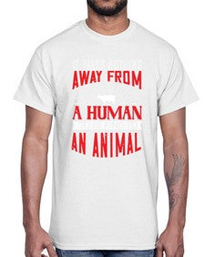 it takes nothing away from a human 283#- vegan- Cotton Tee