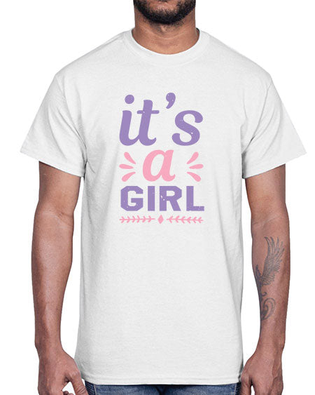 its a girl Style 132#- baby shower- Cotton Tee