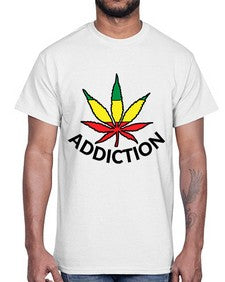 jamacian cannabis 685#- marijuana- Cotton Tee