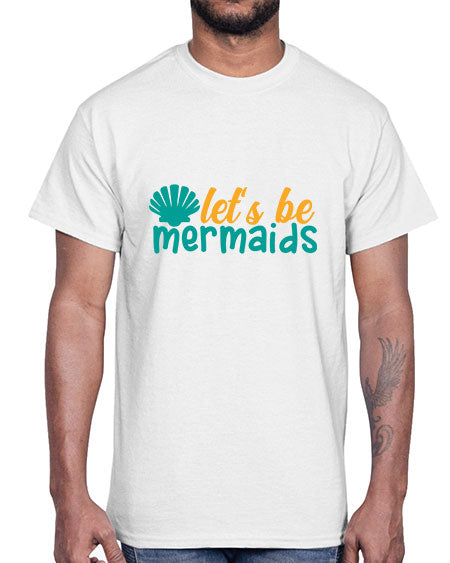 lets be mermaids Style 93#- summer- Cotton Tee